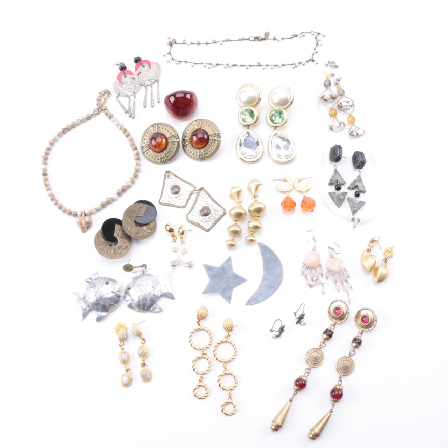 Collection of Costume Jewelry Featuring Anne Taylor and More