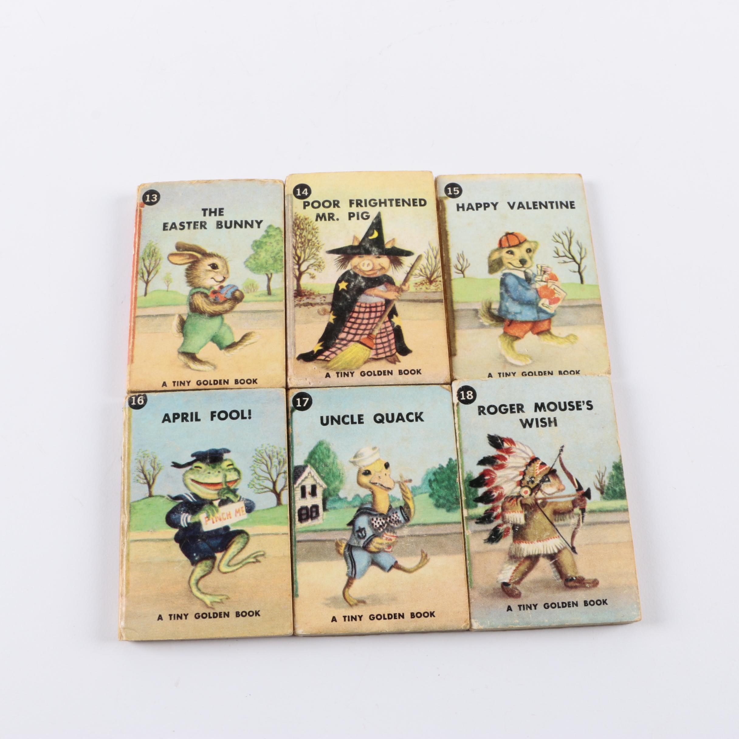 1964 "Tiny Golden Library" Thirty-Six-Book Set Including Disney