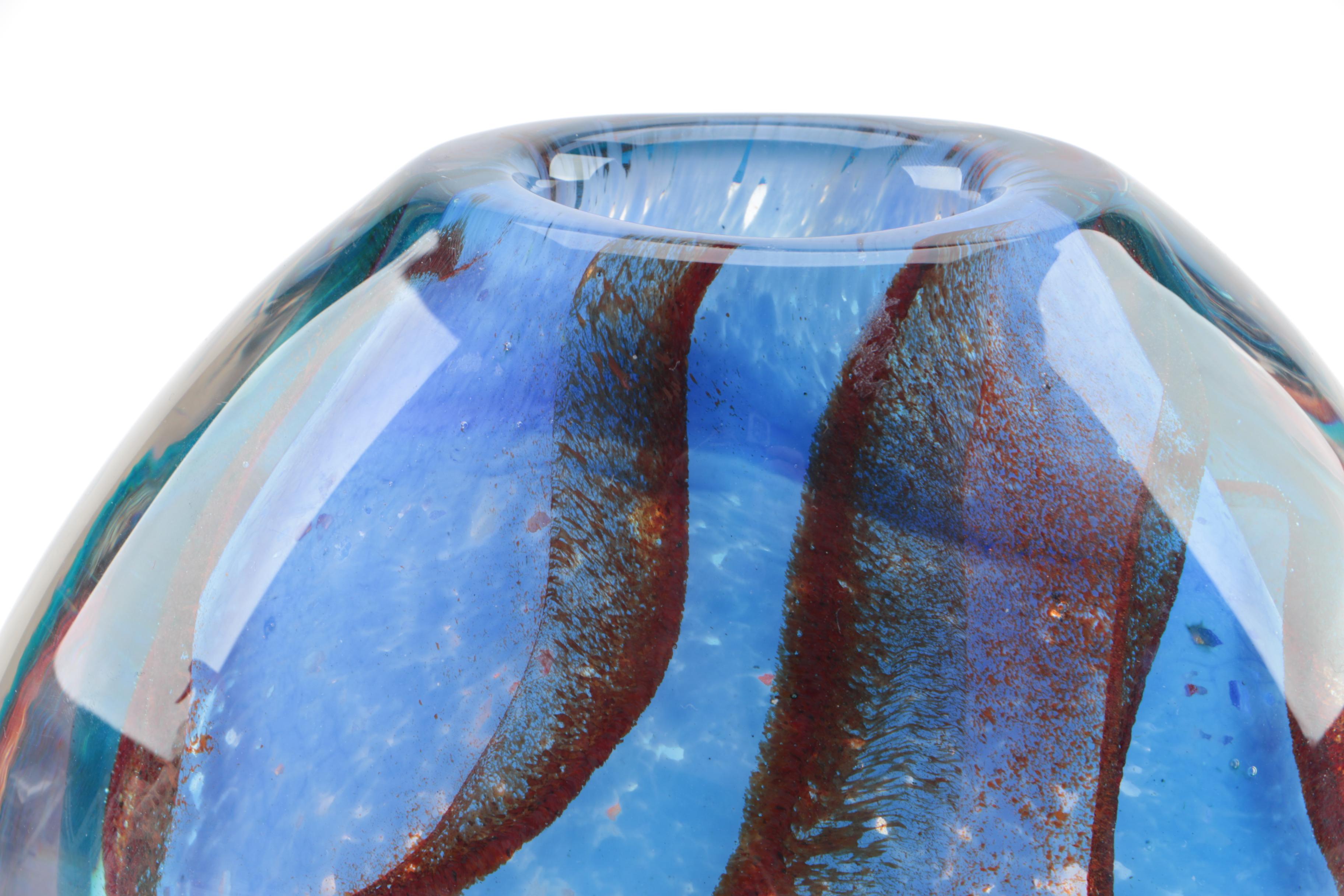 Signed Murano Glass Vase