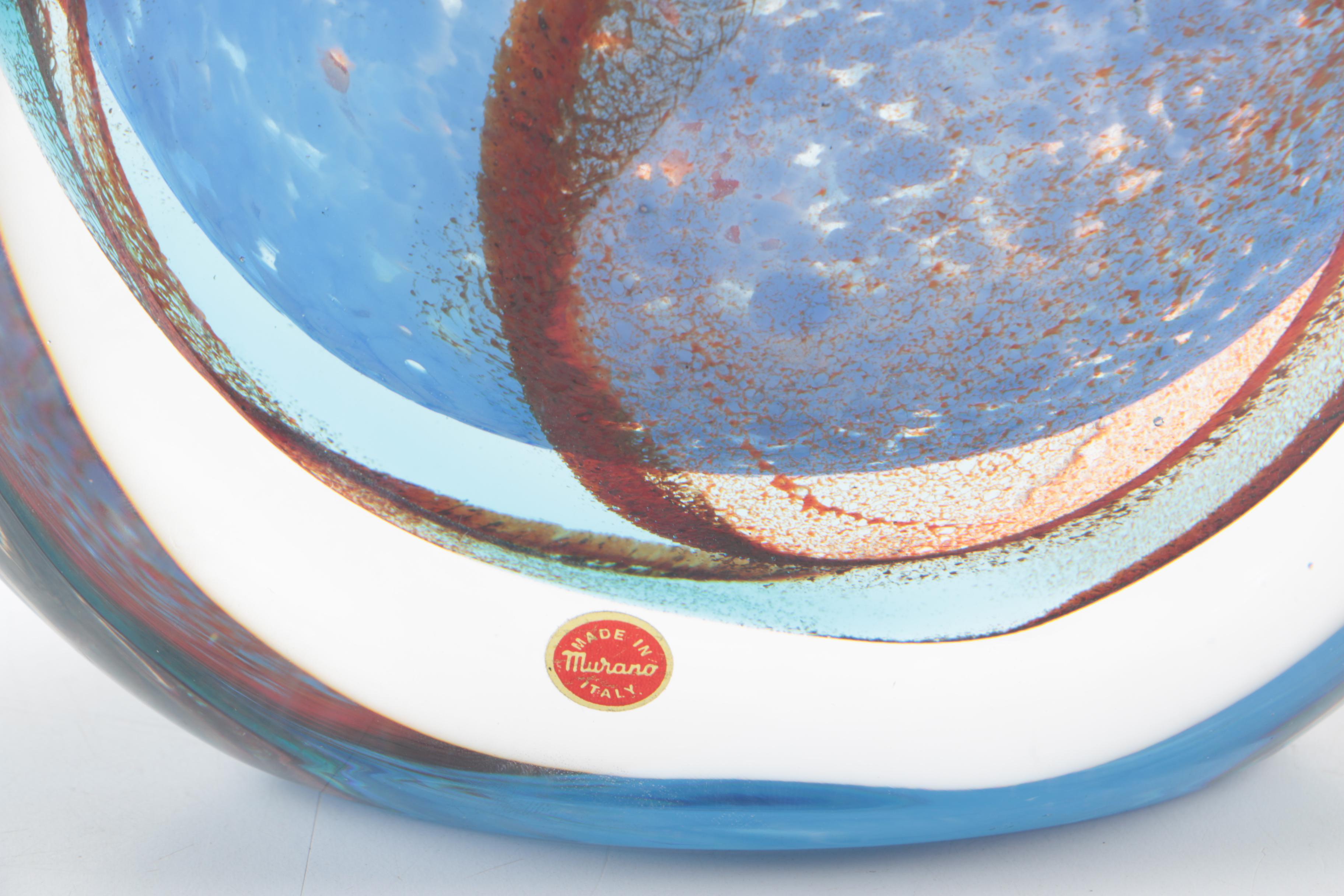 Signed Murano Glass Vase