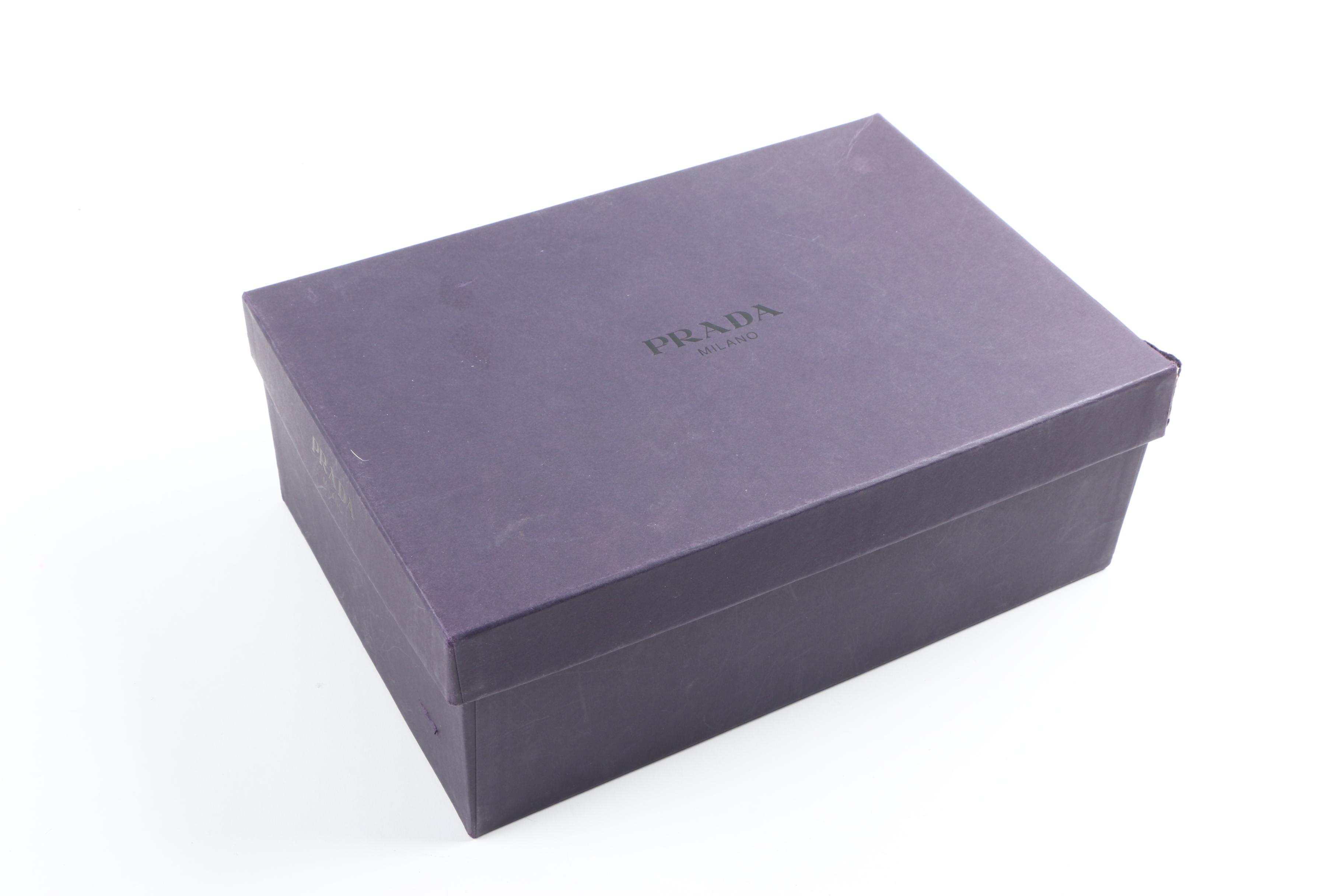 Prada Emellished Satin Heeled Sandals