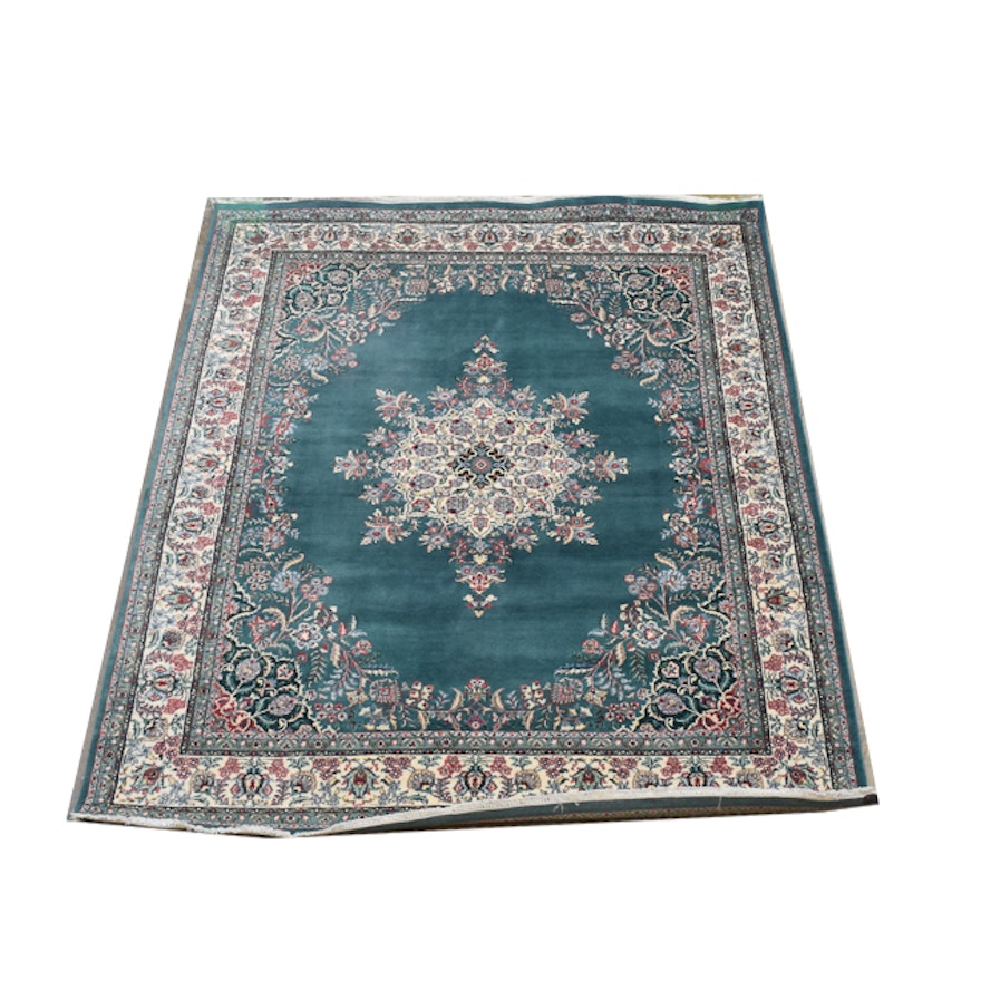 Hand-Knotted Persian Kerman Area Rug