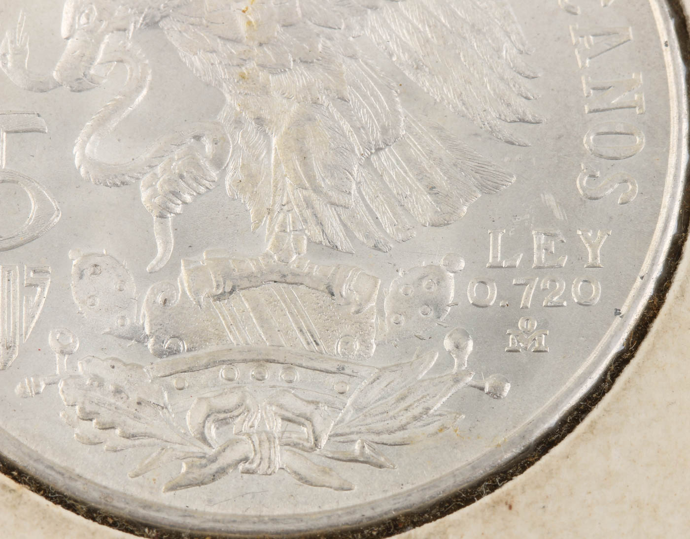 1968 Mexico 25 Peso Silver Coin Commemorating the 1968 Olympics