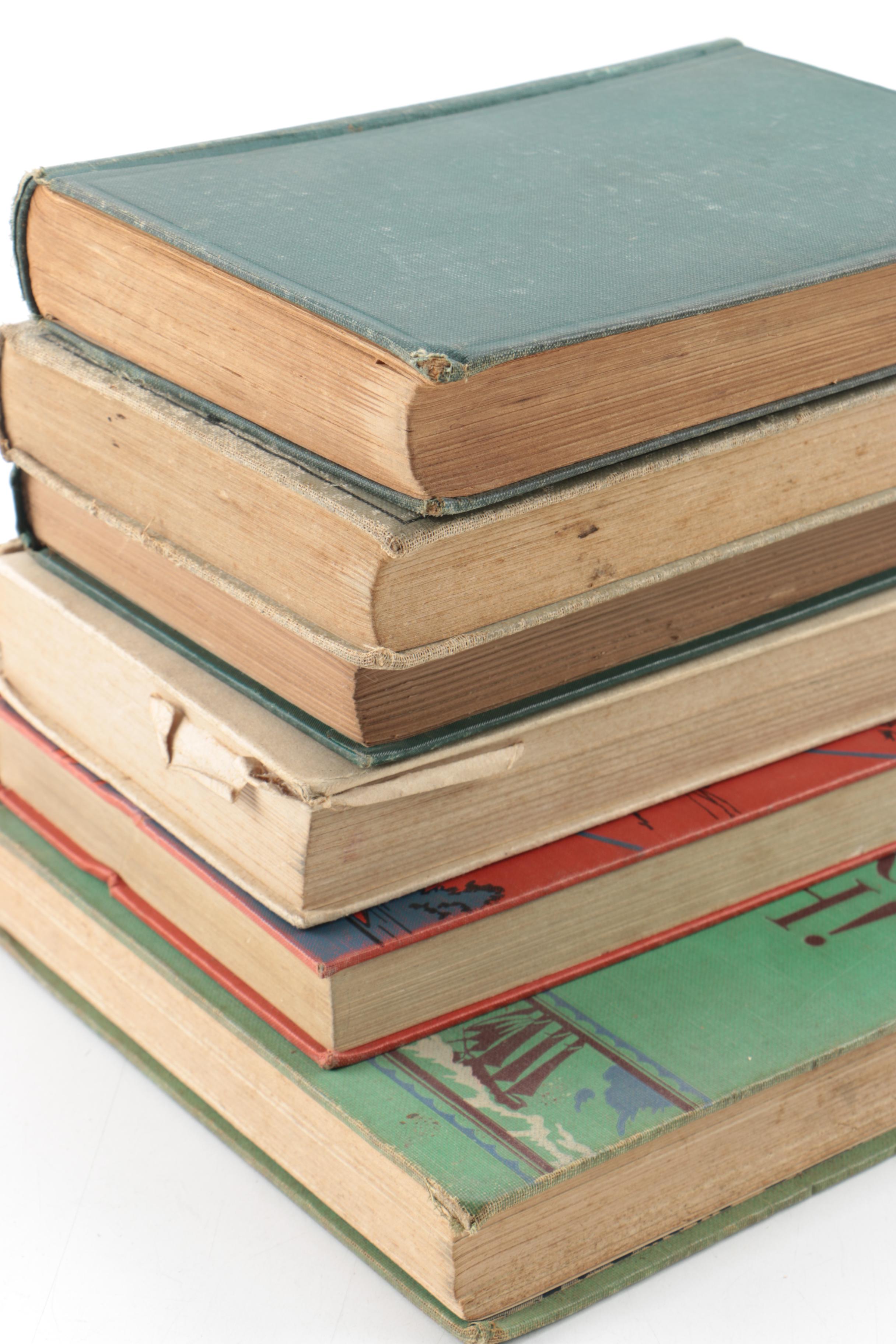 Assorted Antique and Vintage Hardcover Books