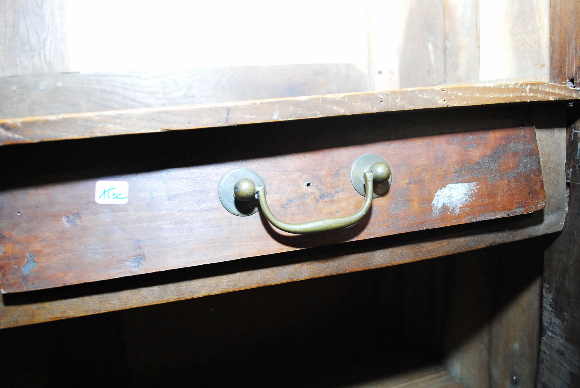 Early French Carved Fruitwood Armoire