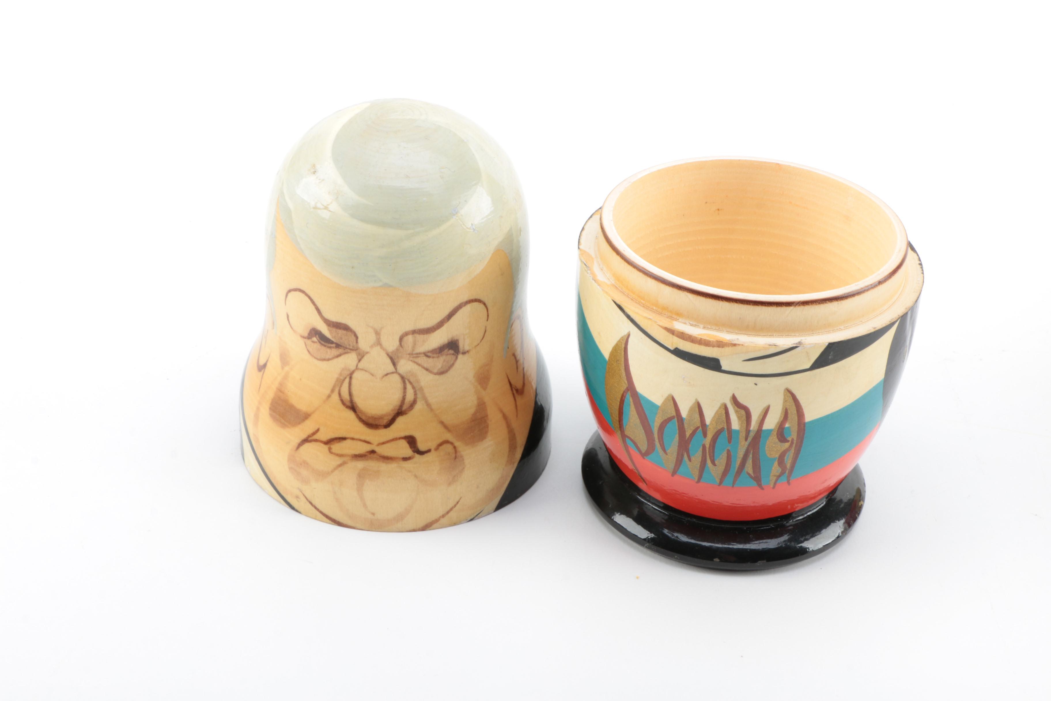 1998 Russian Political Matryoshka Nesting Doll