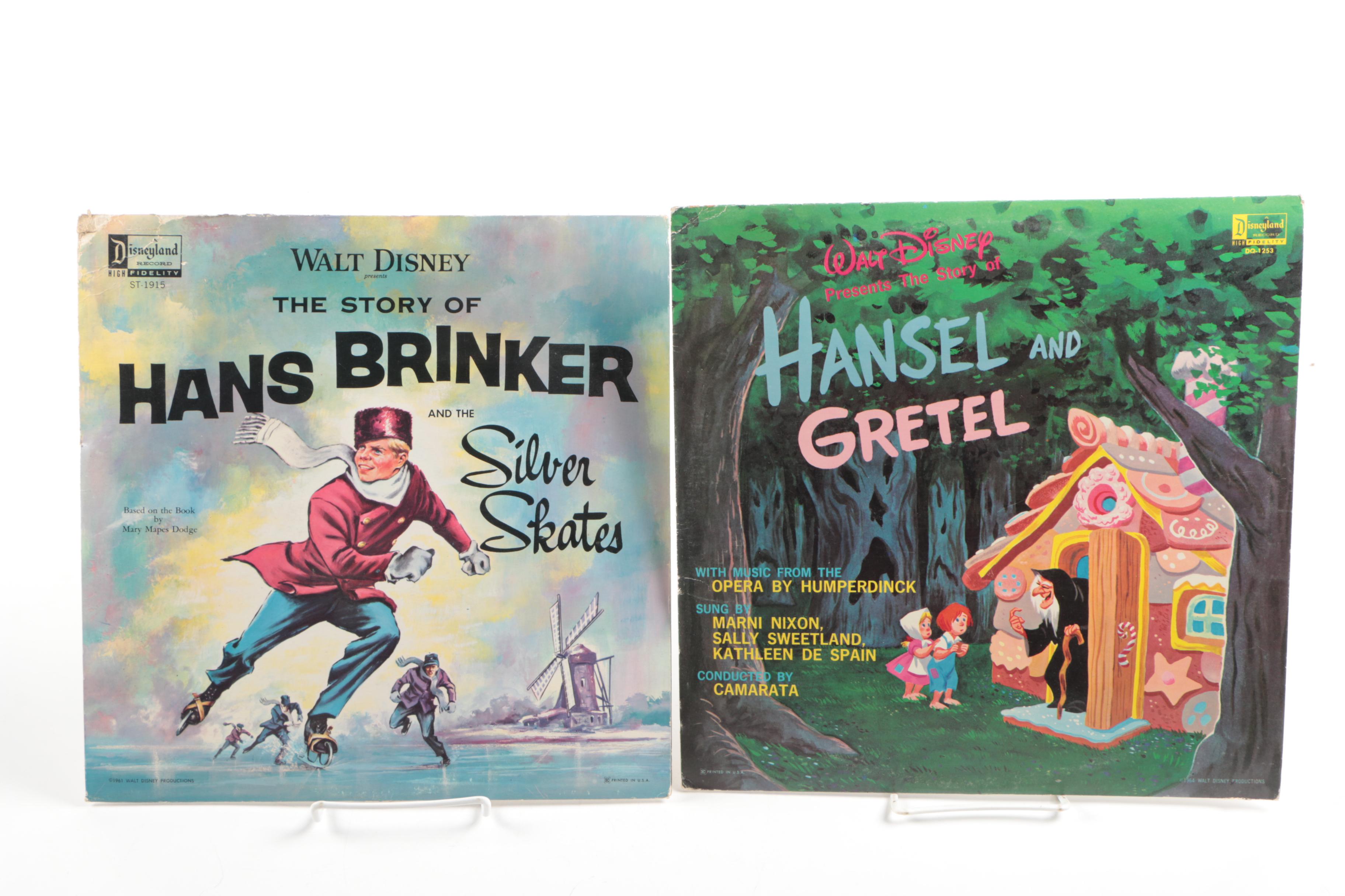 Collection of Vintage Walt Disney Children's Records