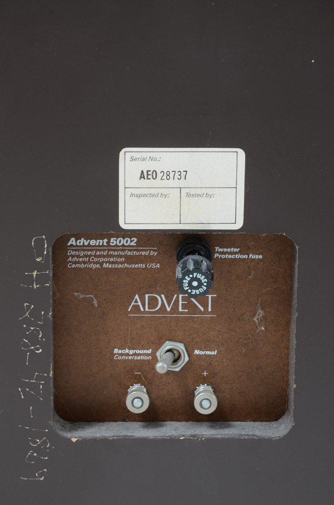 Pairing of Advent 5002 Floor Speakers