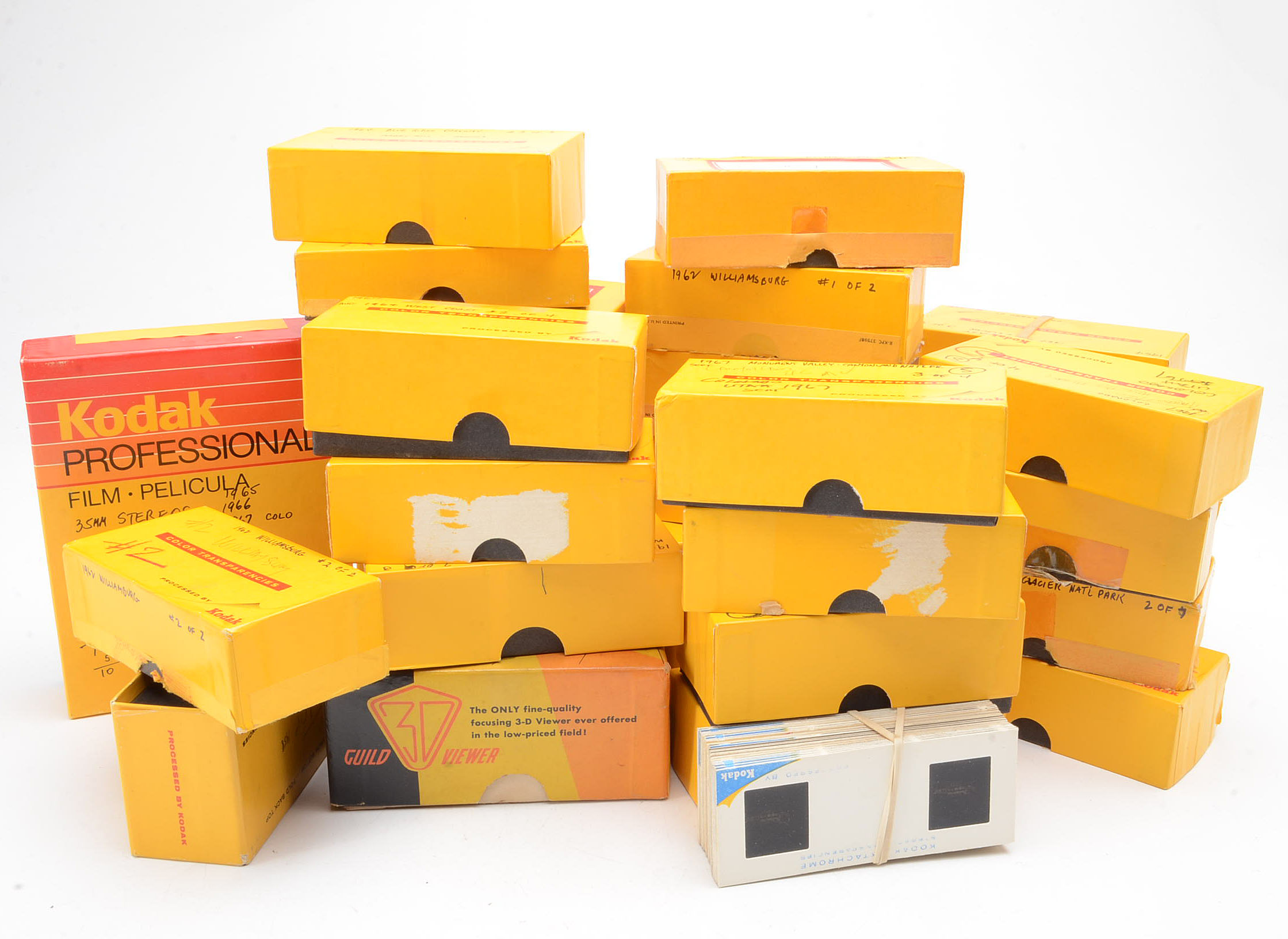 Collection of Vintage Stereoscopic Slides Across the Country with Slide Viewer