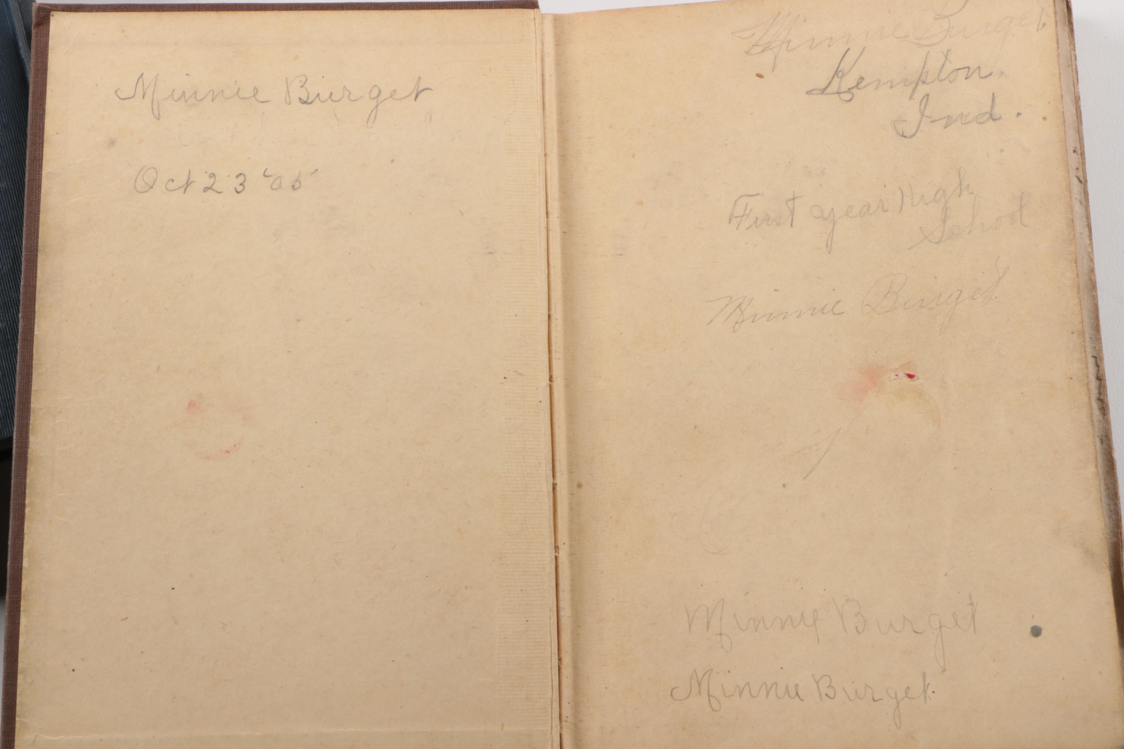 Vintage and Antique Textbooks Including 1909 "Modern Illustrative Bookkeeping"