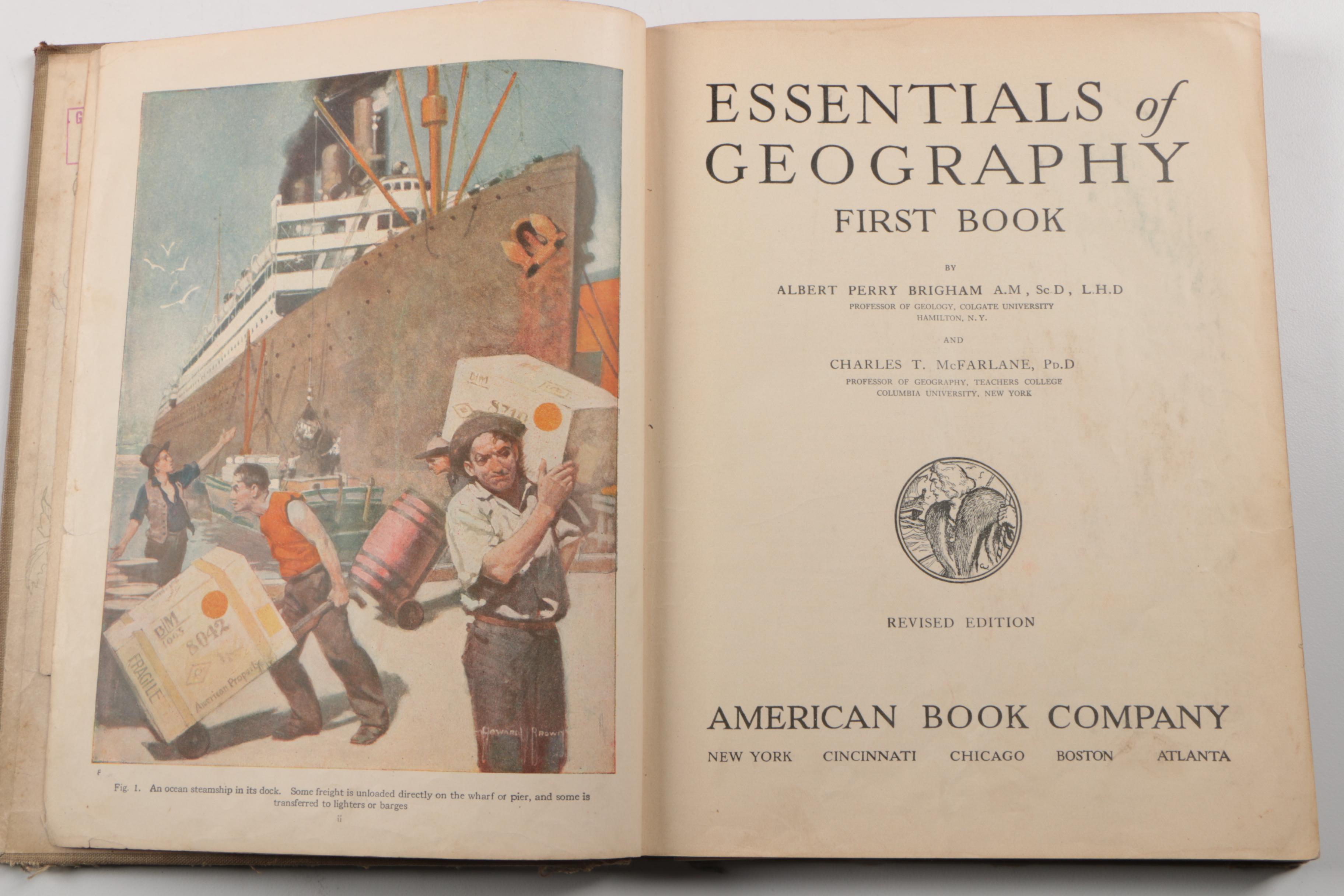 Vintage and Antique Textbooks Including 1909 "Modern Illustrative Bookkeeping"