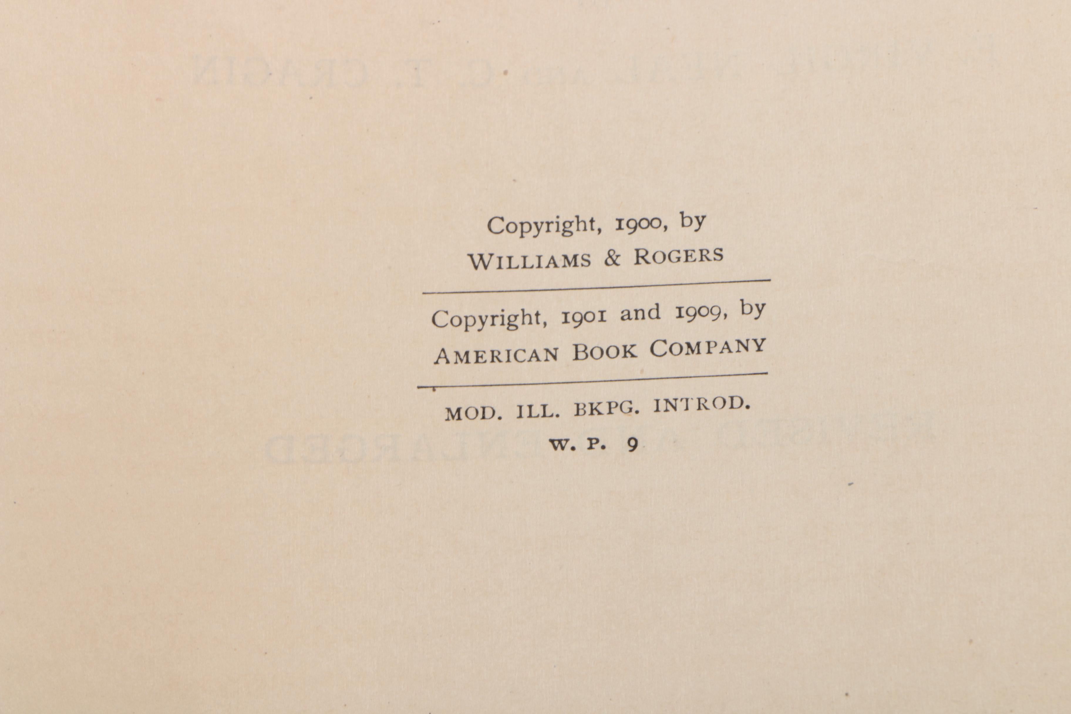 Vintage and Antique Textbooks Including 1909 "Modern Illustrative Bookkeeping"