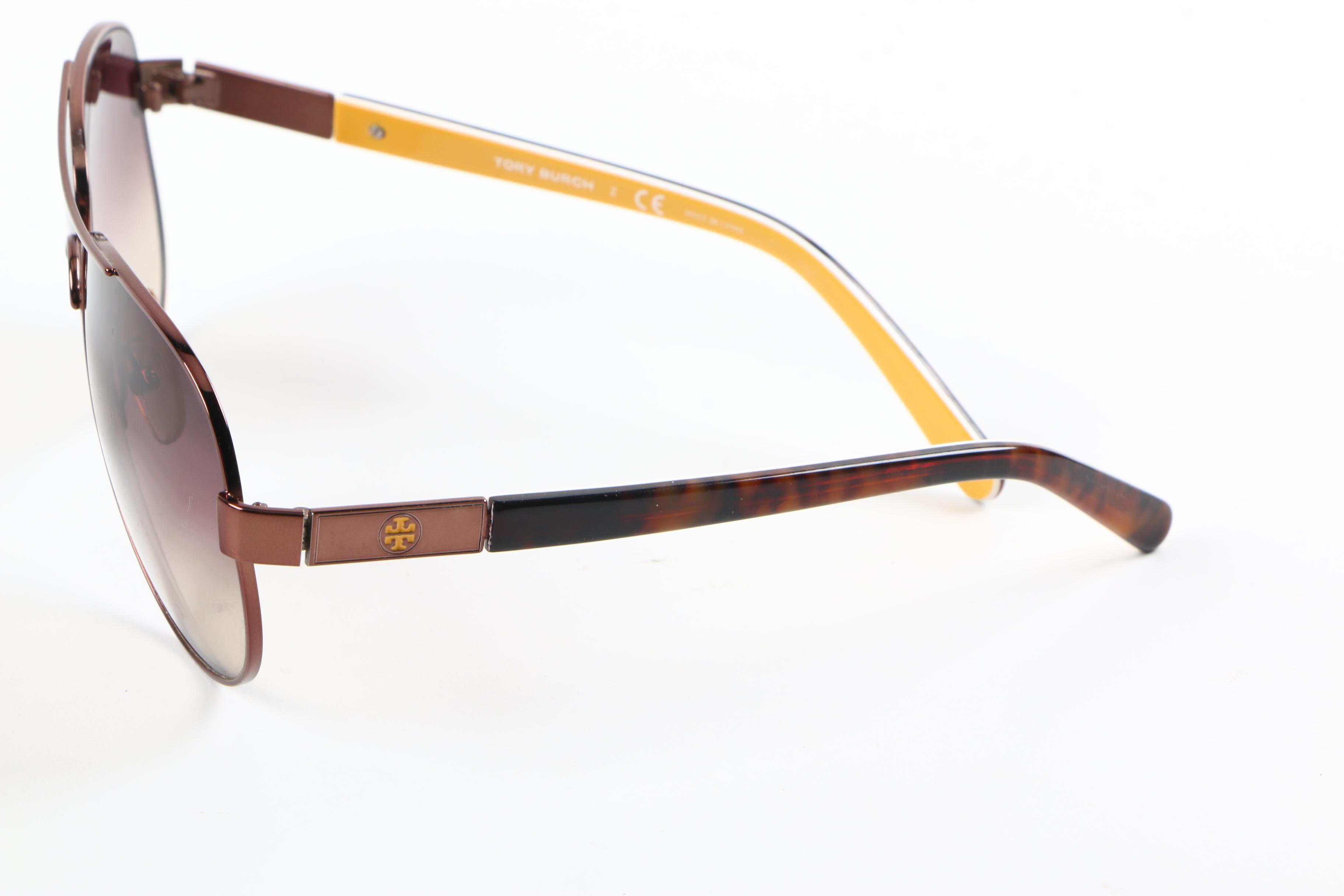 Tory Burch Aviator Sunglasses with Case