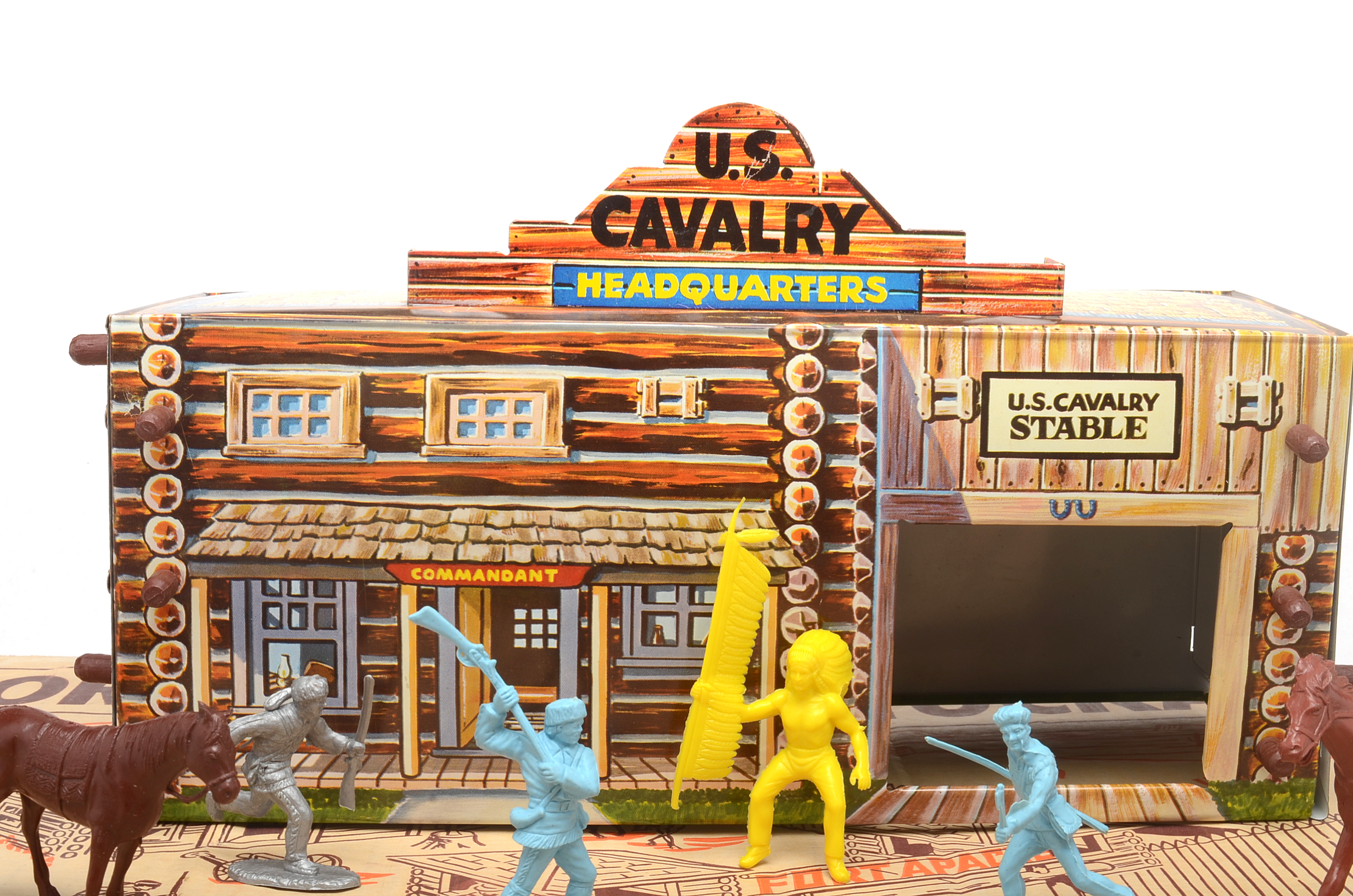 Vintage Marx Toys "Fort Apache Stockade" Play Set In Box