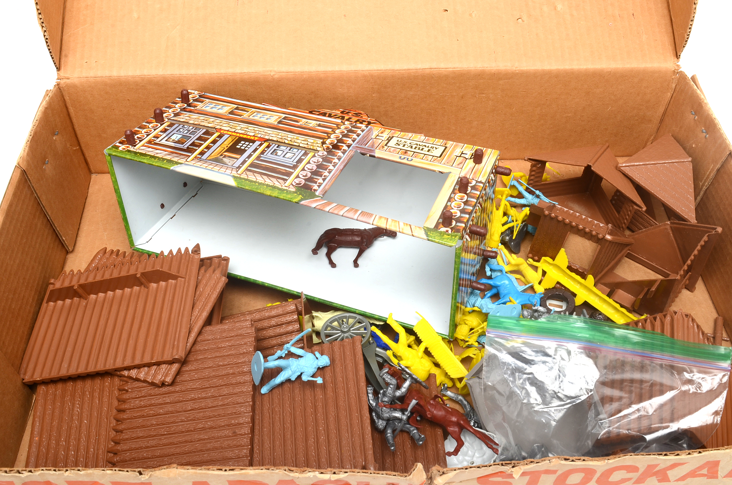Vintage Marx Toys "Fort Apache Stockade" Play Set In Box