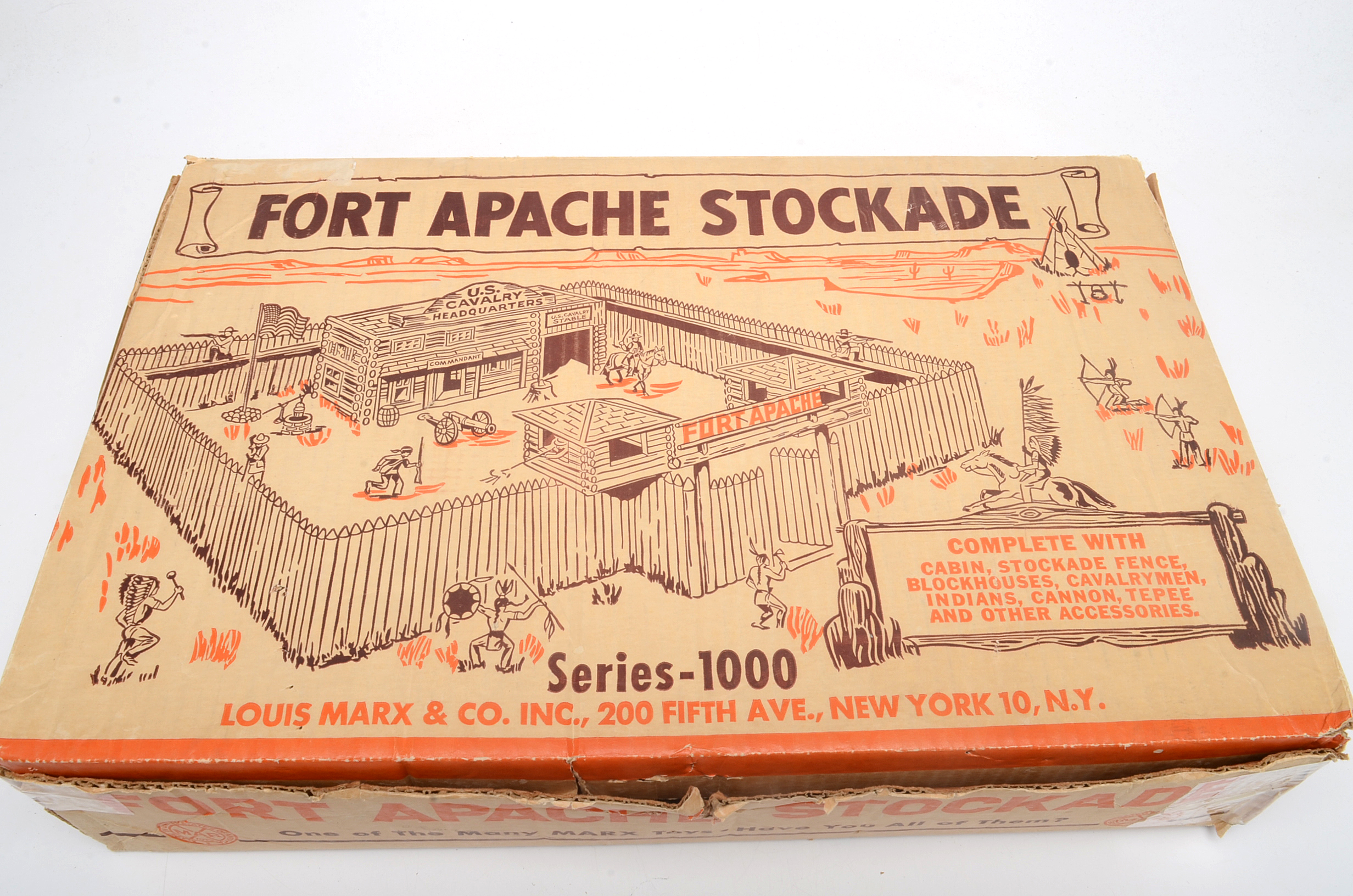 Vintage Marx Toys "Fort Apache Stockade" Play Set In Box
