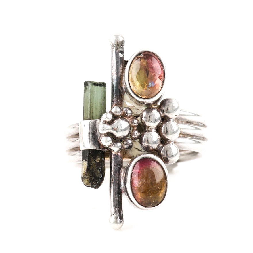 Kathy's Collection Sterling Silver Tourmaline Ring