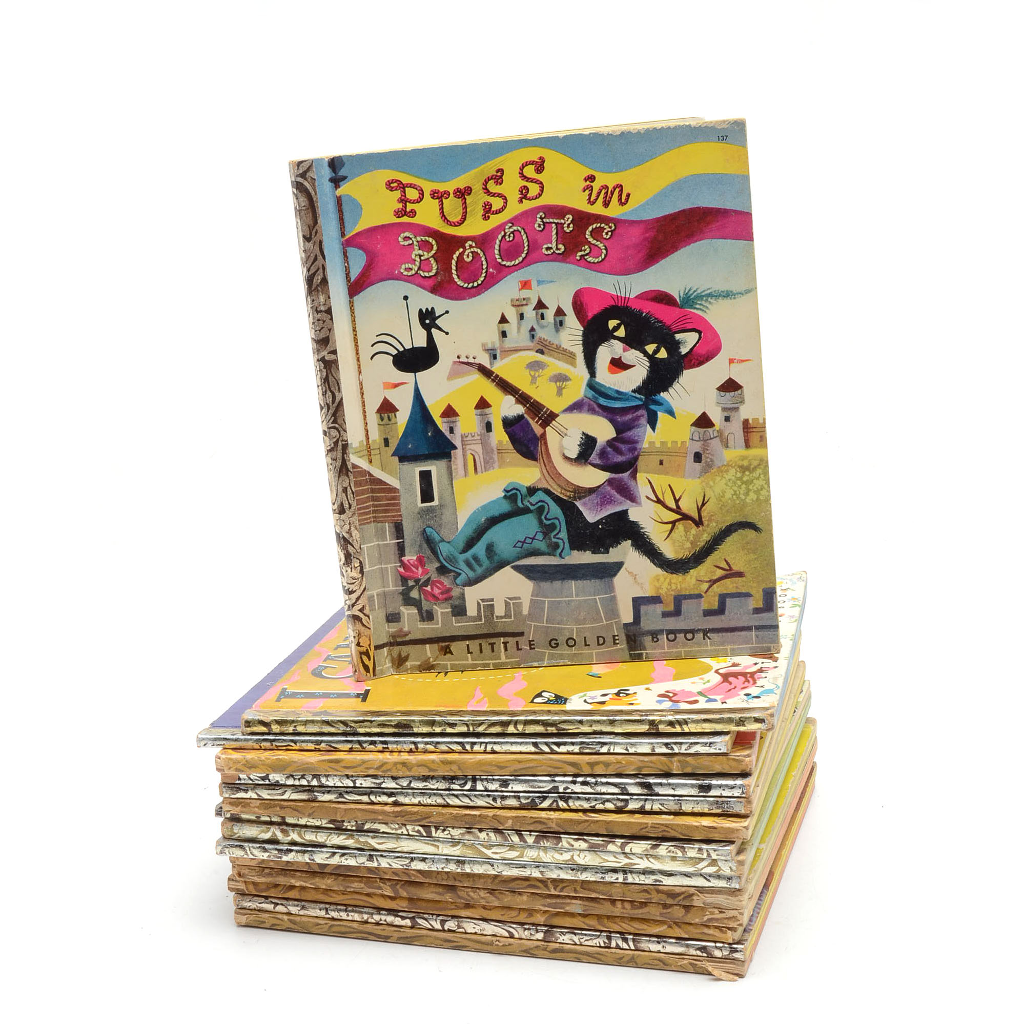 Collection of 1950's Little Golden Children's Books