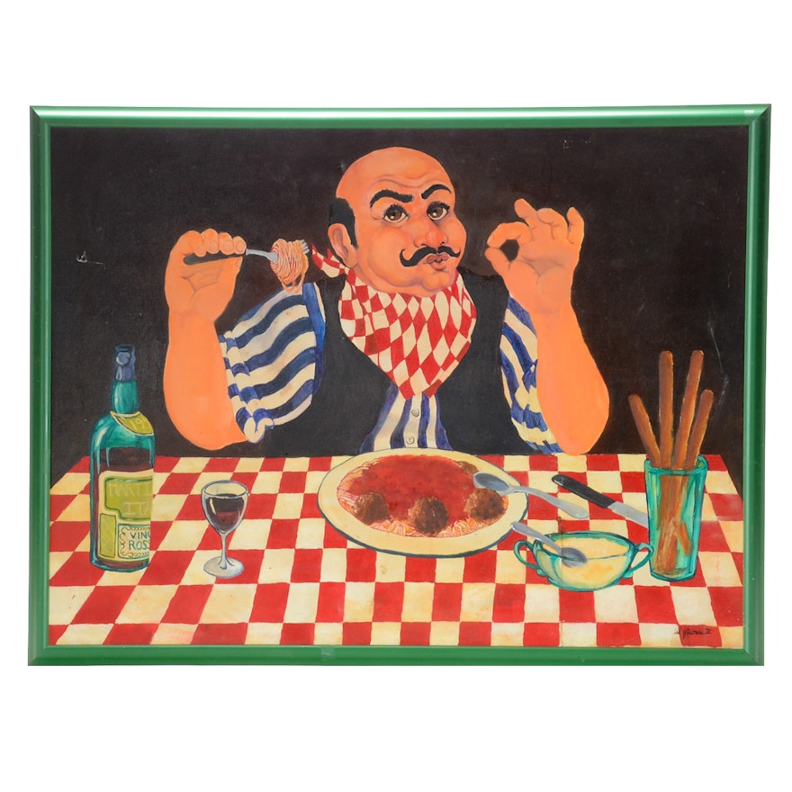 LaRosa Restaurant Food Motif Painting