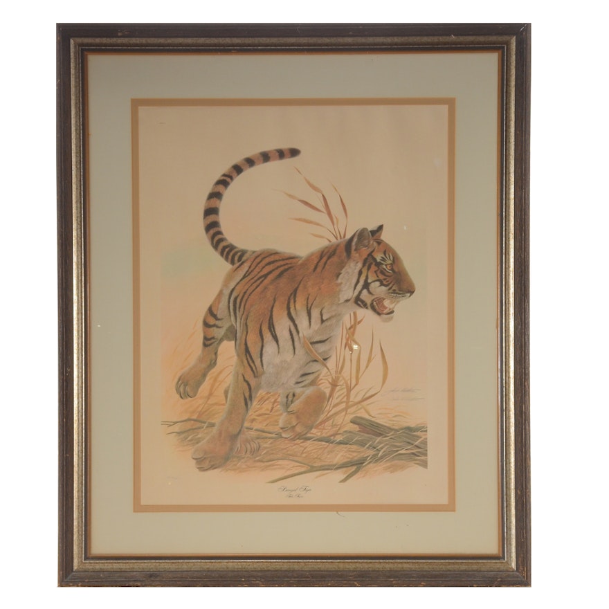 John A Ruthven Signed Limited Edition Offset Lithograph "Bengal Tiger"