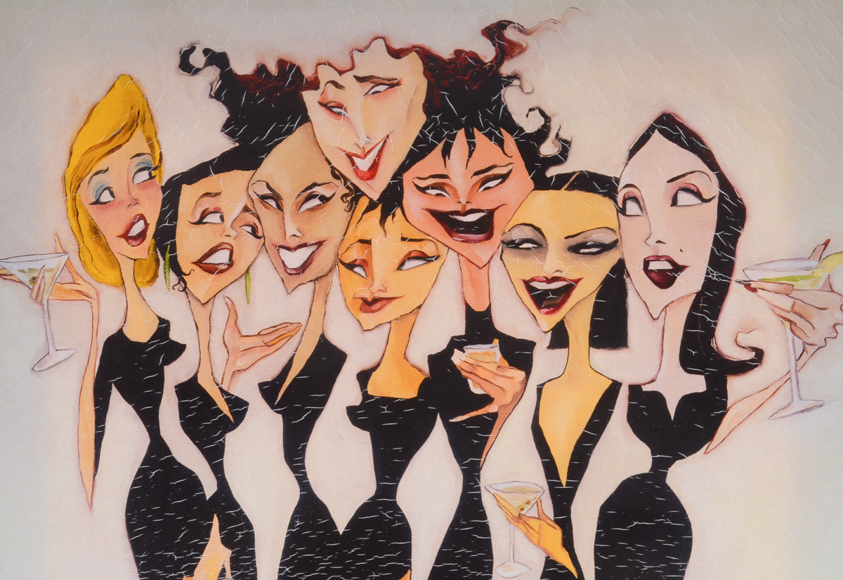 Limited Edition Giclee on Canvas after Todd White "Girl Party"