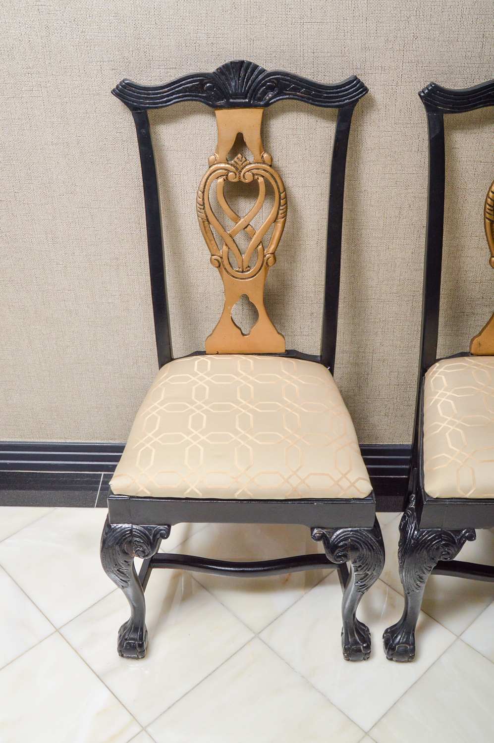 Set of Chippendale Style Dining Chairs by Andre Originals