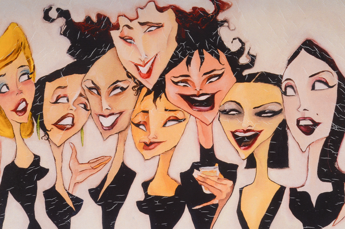 Limited Edition Giclee on Canvas after Todd White "Girl Party"