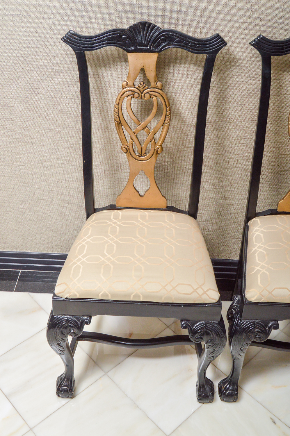 Set of Chippendale Style Dining Chairs by Andre Originals