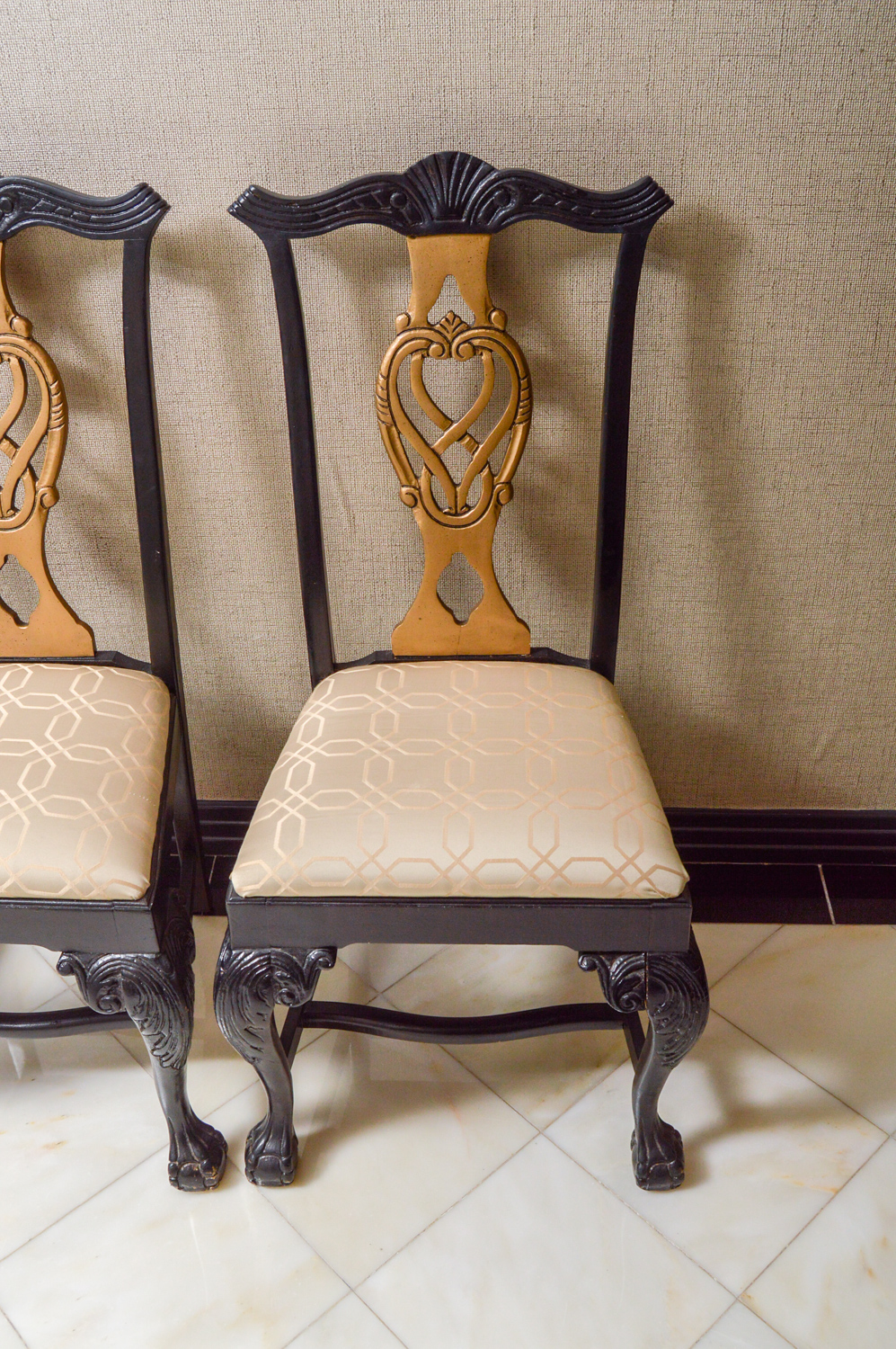 Set of Chippendale Style Dining Chairs by Andre Originals