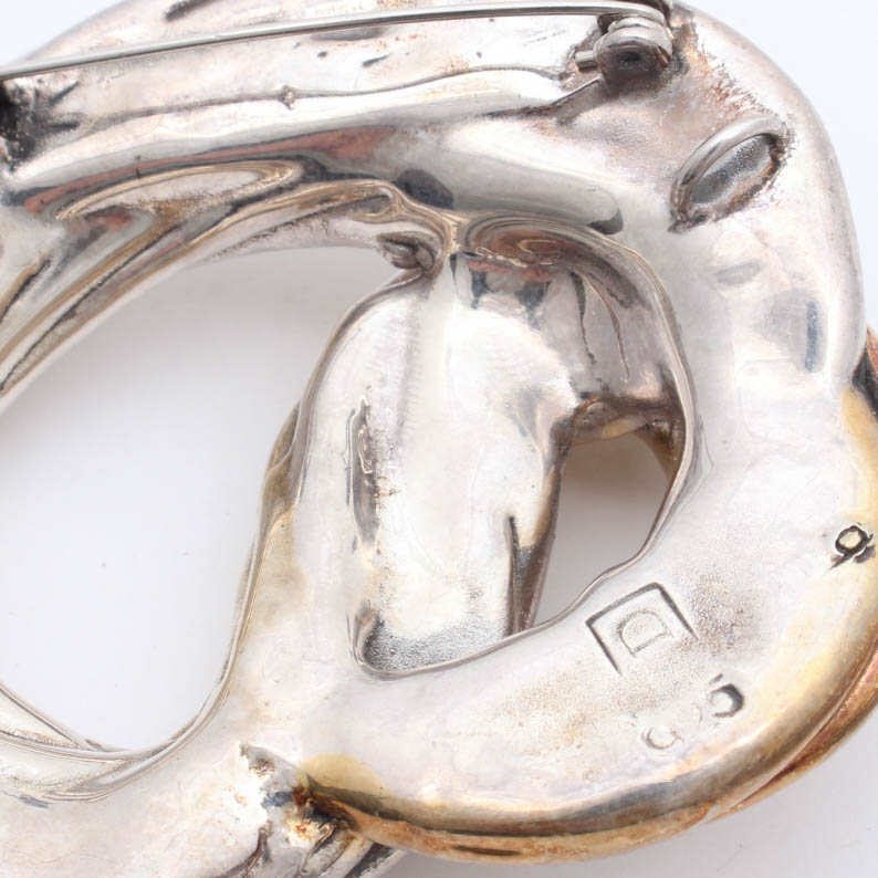 Sterling Silver Brooch and Earrings