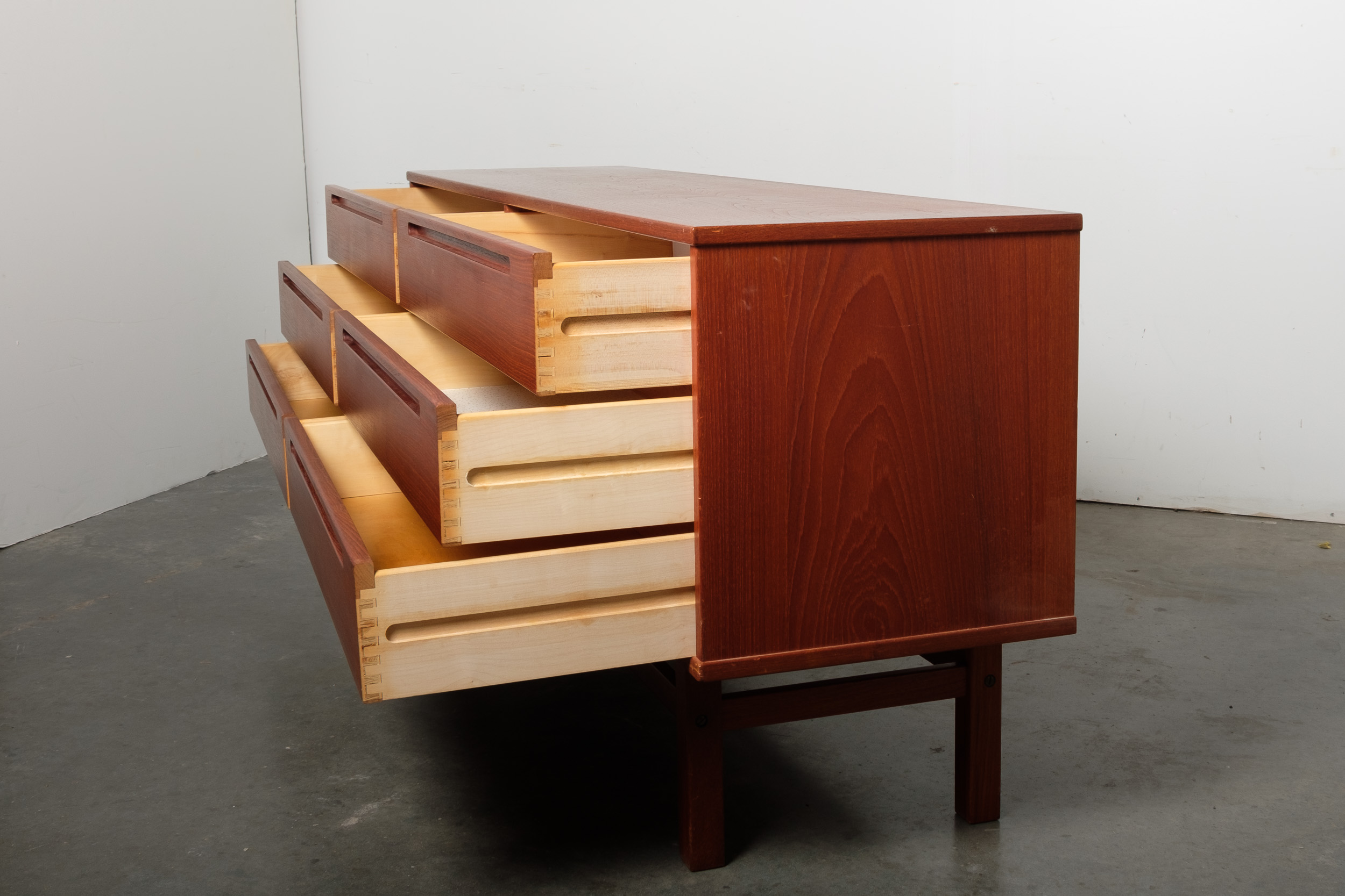 Danish Modern Teak Dresser by Nils Jonsson for HJN Mobler