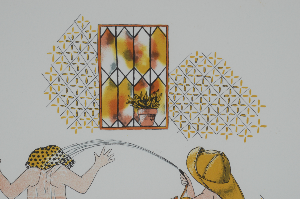 Betsy Himey Limited Edition Lithograph on Paper "Little Squirt"