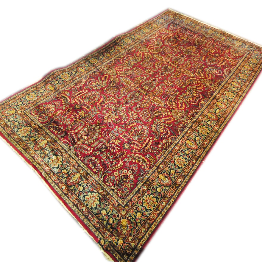 Vintage Hand-Knotted Persian Mehriban Area Rug