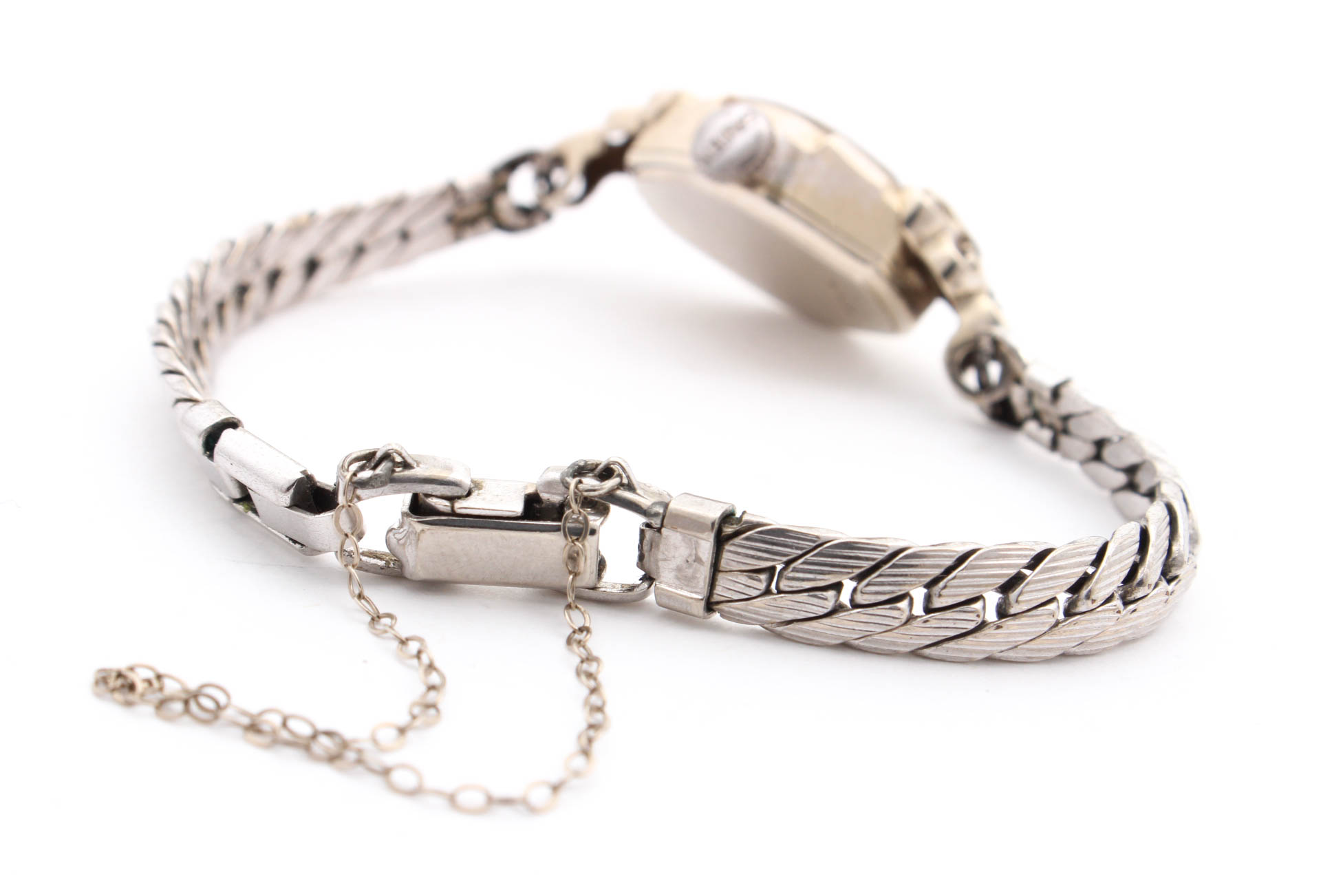 14K White Gold Gruen Watch