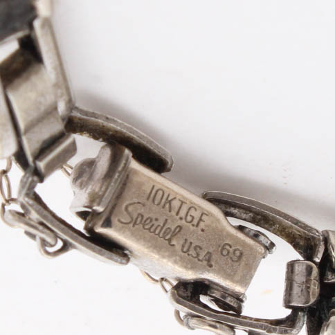 14K White Gold Gruen Watch