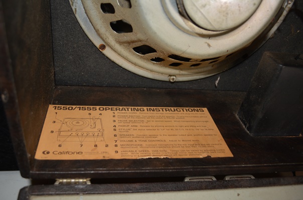 Califone 1550 Record Player With Built In Speaker