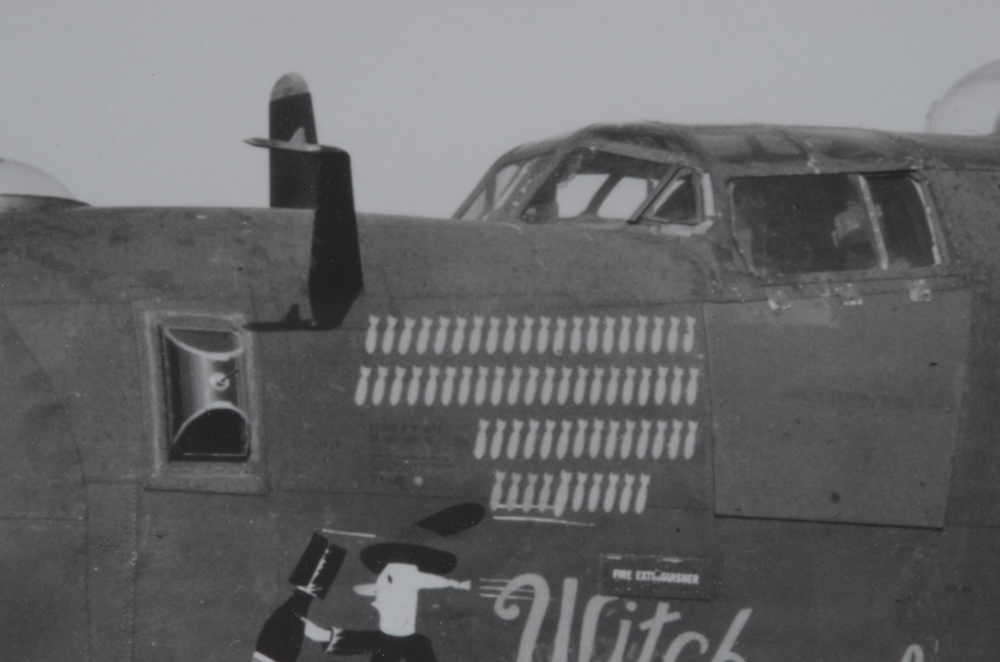 Vincent Re Reproduction Print of a WWII Photograph "Witchcraft and Crew"