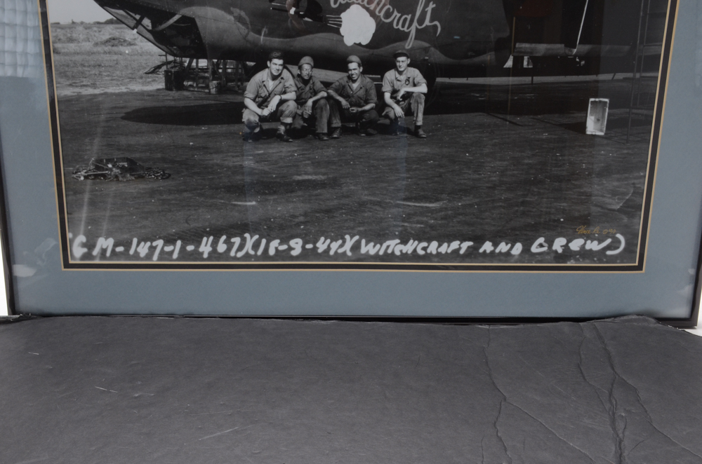 Vincent Re Reproduction Print of a WWII Photograph "Witchcraft and Crew"