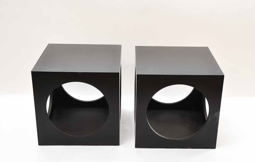 Mid Century Modern Cube End Tables