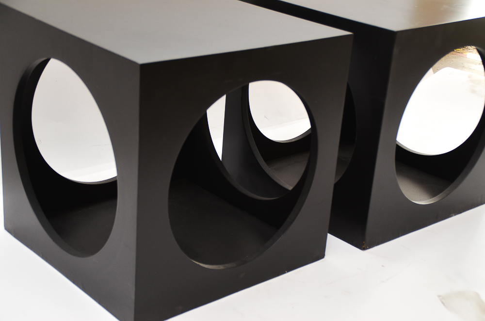 Mid Century Modern Cube End Tables