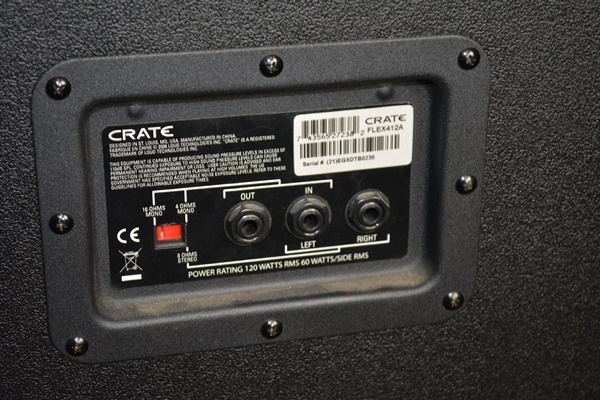 Crate Guitar Speaker Cabinet, Flex 412A