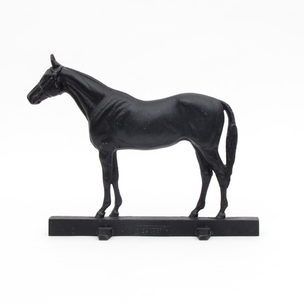 Virginia Metalcrafters "Hunter" Horse Cast Iron Doorstopper 1949 by CRK