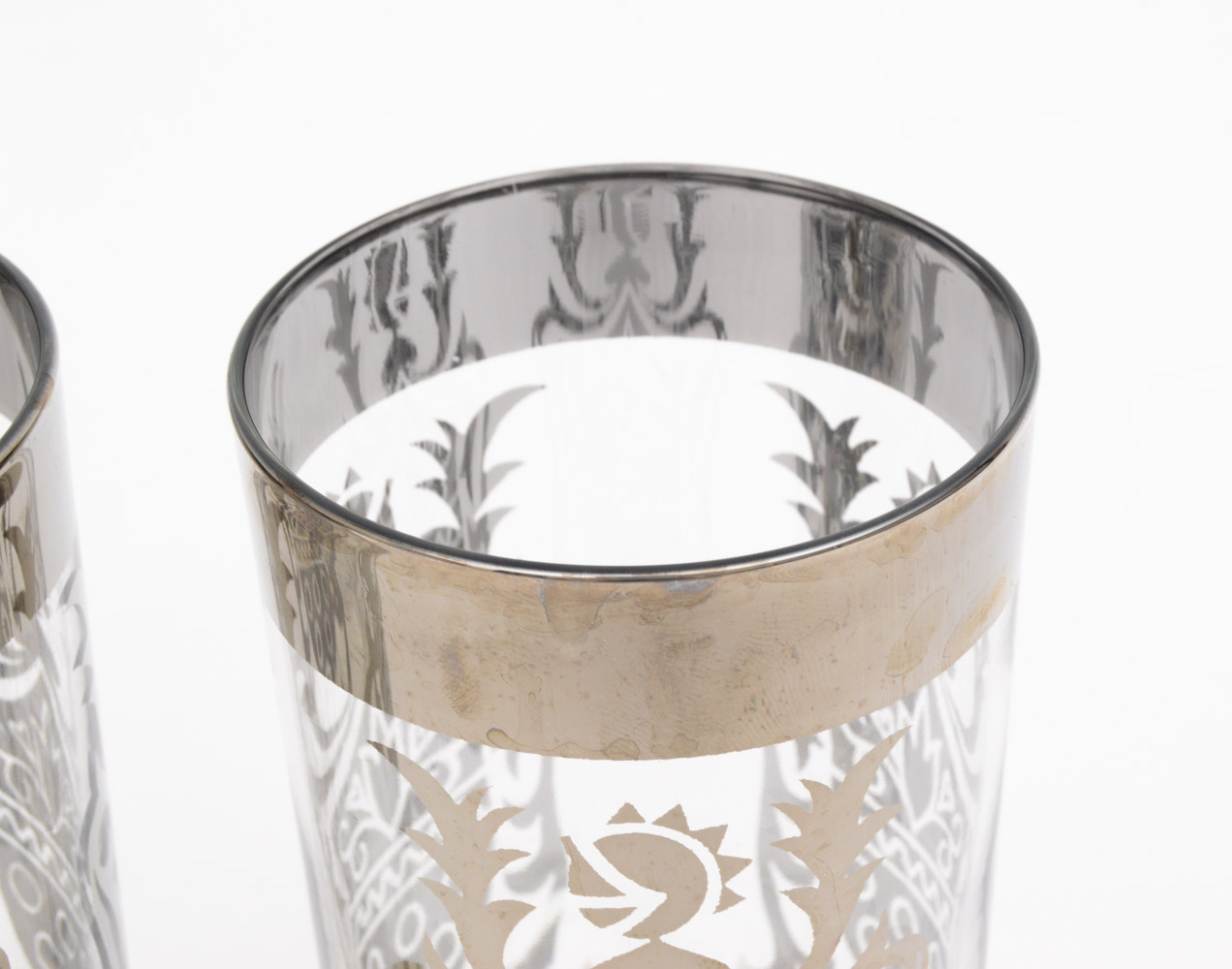 Vintage Kimiko Guardian Service Tumblers and Frosted Cordial Glasses