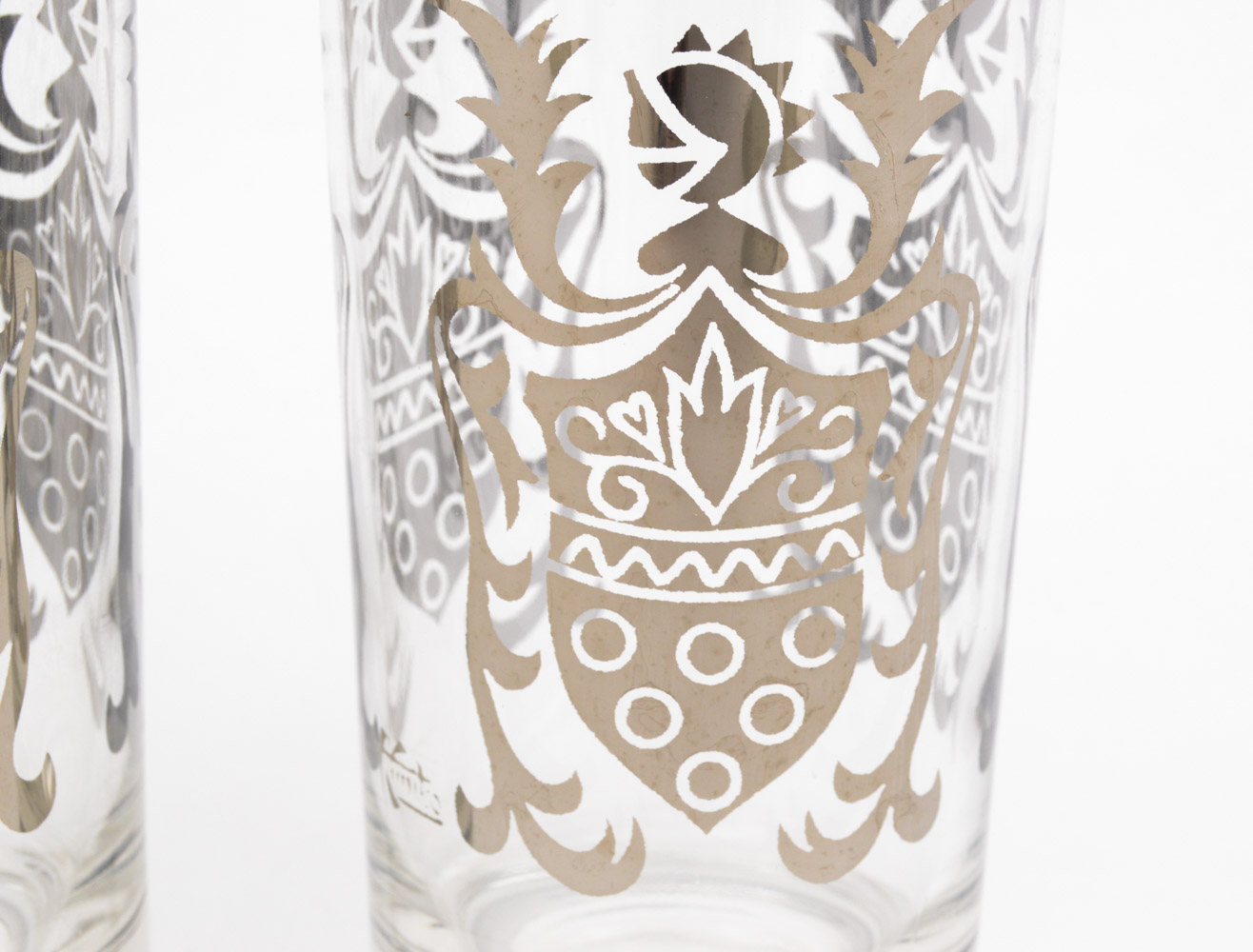 Vintage Kimiko Guardian Service Tumblers and Frosted Cordial Glasses