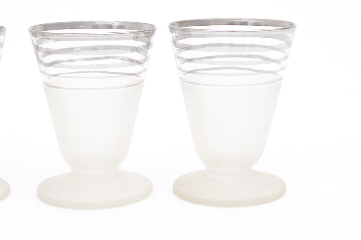 Vintage Kimiko Guardian Service Tumblers and Frosted Cordial Glasses