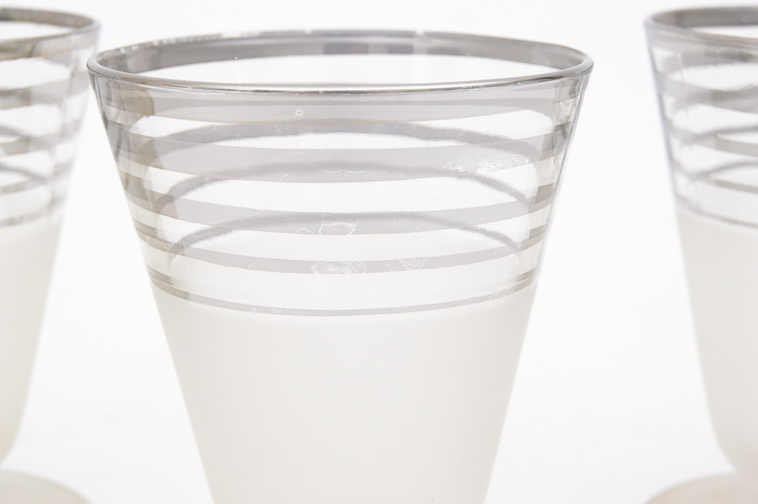 Vintage Kimiko Guardian Service Tumblers and Frosted Cordial Glasses