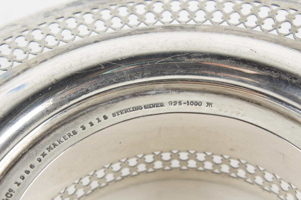 Tiffany & Co. and Lenox Porcelain and Sterling Honey Pot with Spreader