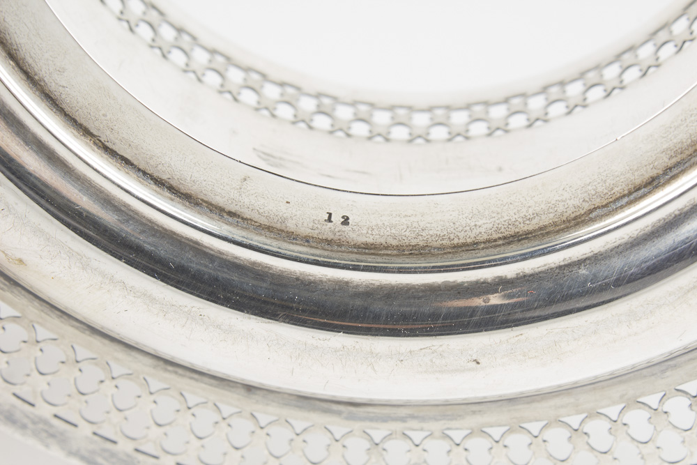 Tiffany & Co. and Lenox Porcelain and Sterling Honey Pot with Spreader