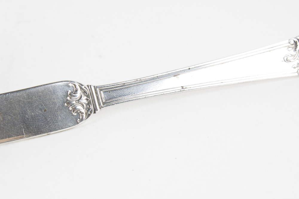 Tiffany & Co. and Lenox Porcelain and Sterling Honey Pot with Spreader