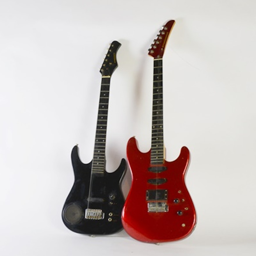 Two Synsonics Electric Guitars